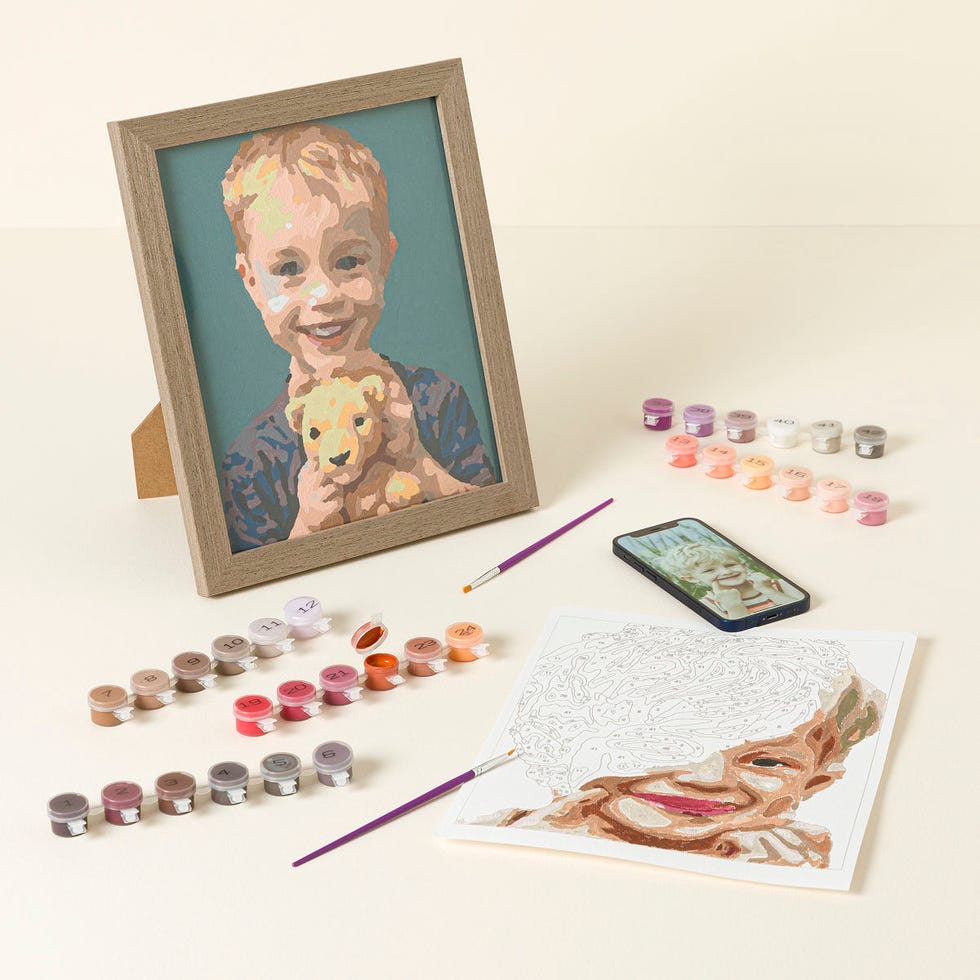 Paint By Numbers Framed Portrait Kit