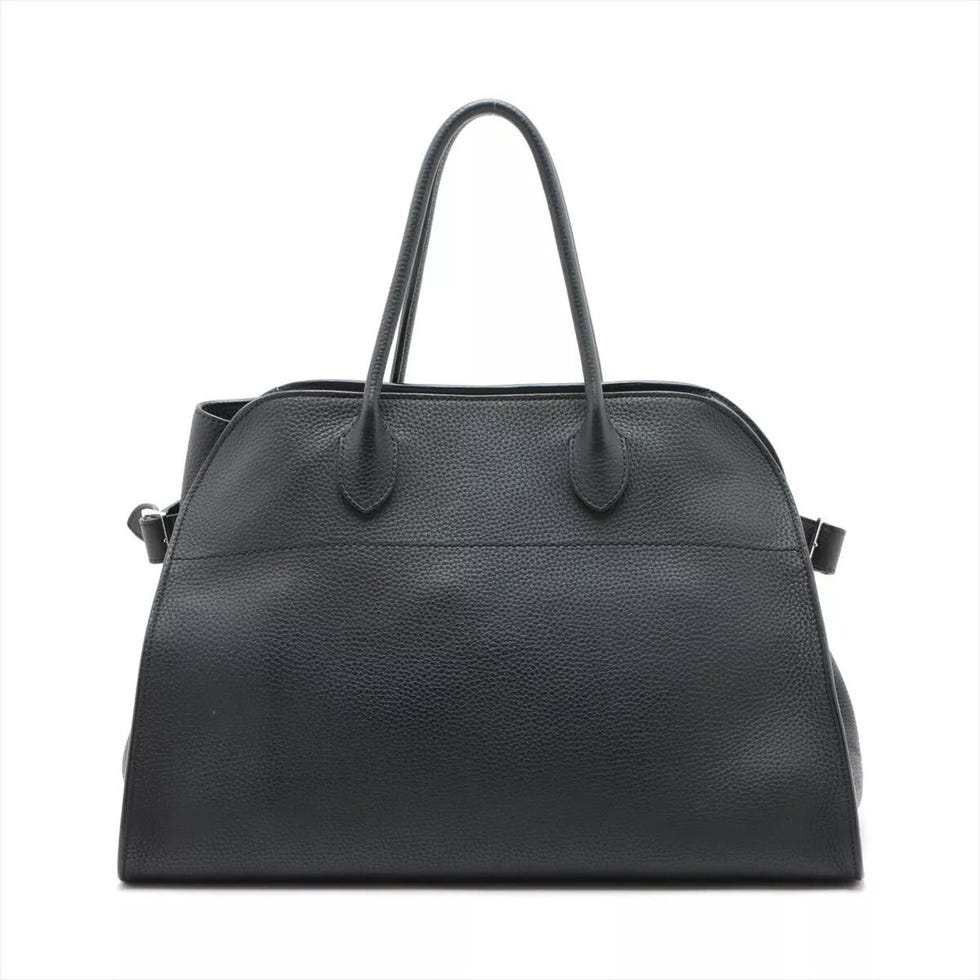 The Row Margaux 15 leather handbag black