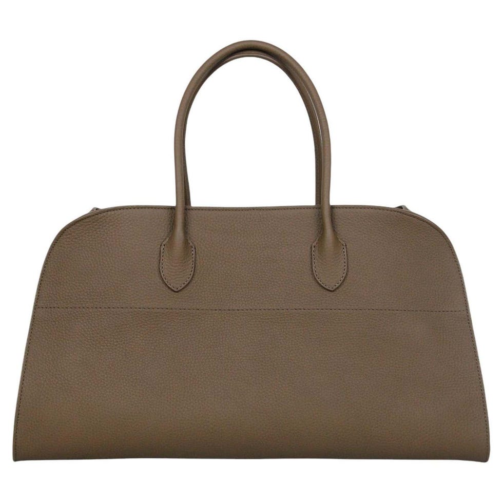 The Row Margaux 12 leather handbag olive