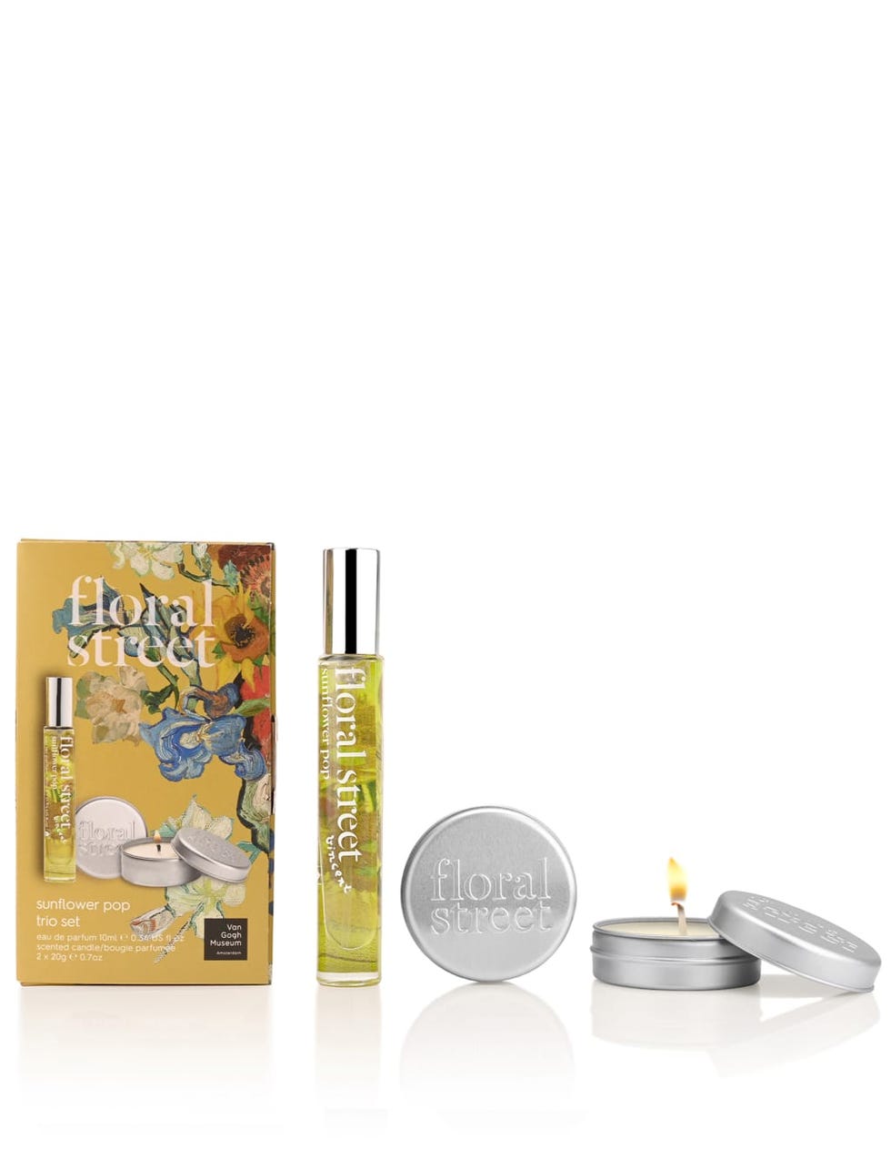 Conjunto de trio pop de girassol