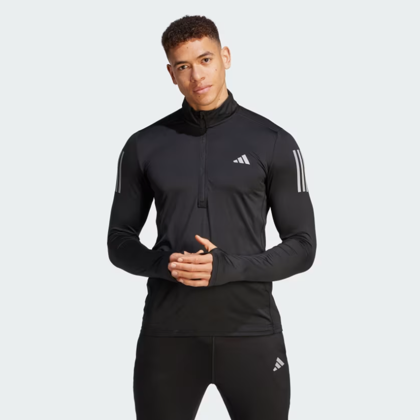 Felpa Own the Run 1/4 Zip Long Sleeve
