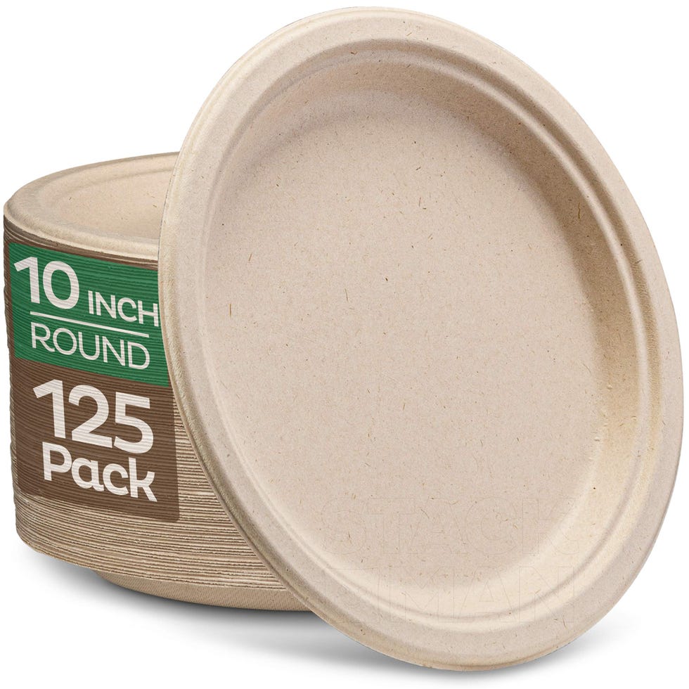 Compostable Heavy Duty Disposable 10 Inch Plates