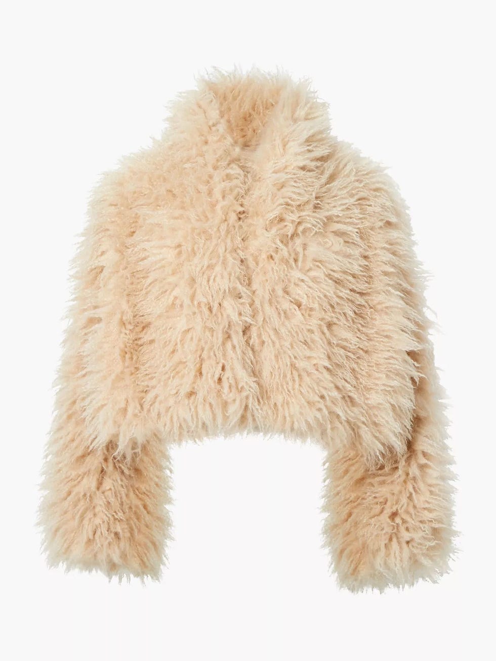 Harvey Faux Fur Jacket  Light Beige