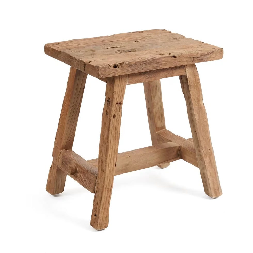 Taburete de madera recuperada