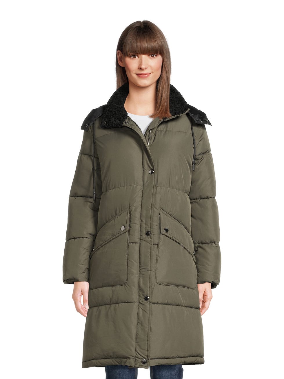 Maxi Puffer Coat with Hood