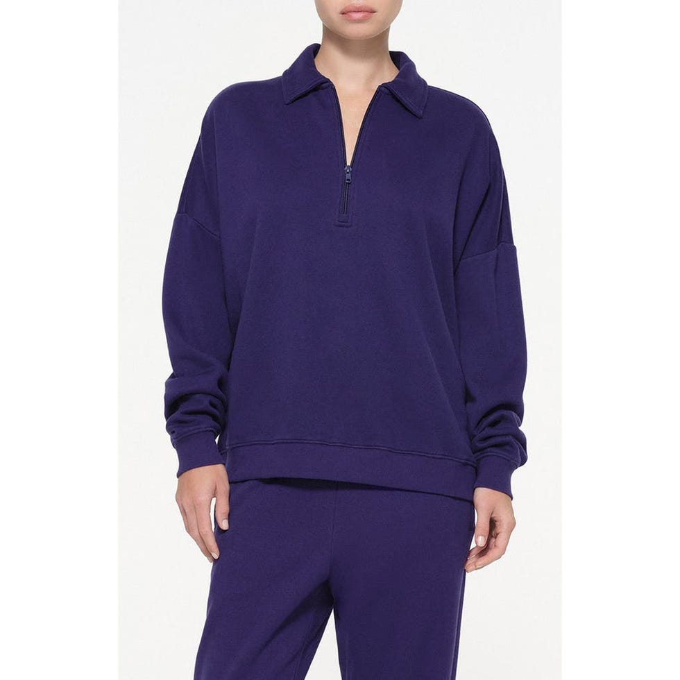 Oversize Fleece Half Zip Pullover 