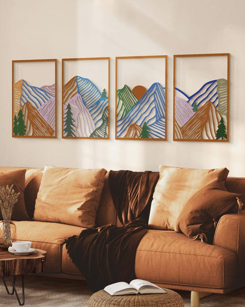 Abstract Mountain Metal Wall Art