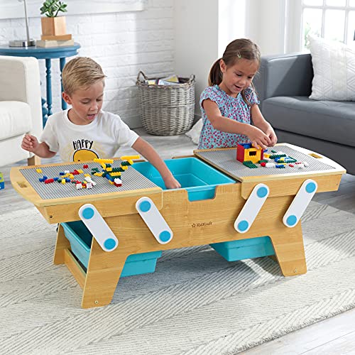 Kids Art Table, Wooden Kids Craft Table For Playroom, Kids