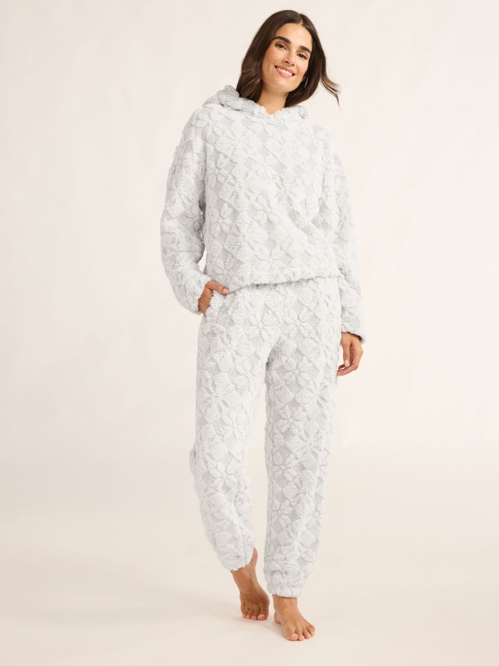 Embossed Plush Pajama Set
