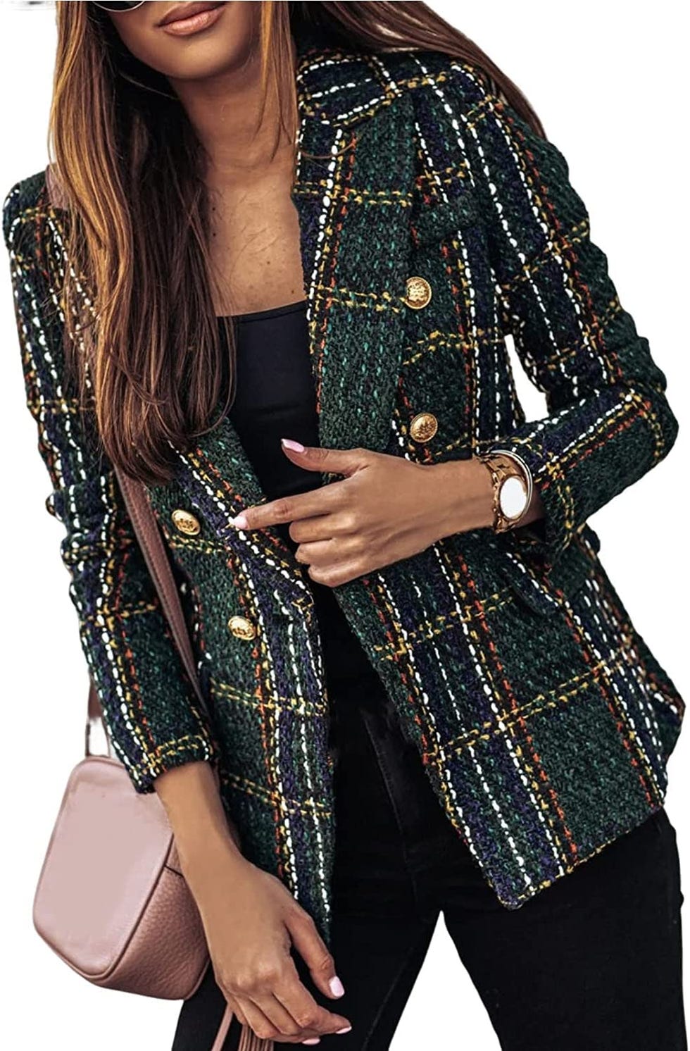 Blazer de doble botonadura
