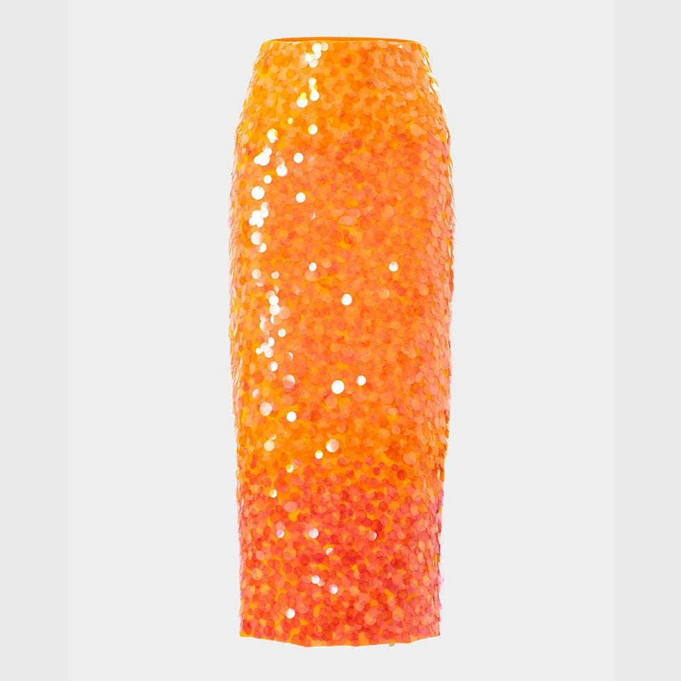 Ombre Sequin Midi Skirt