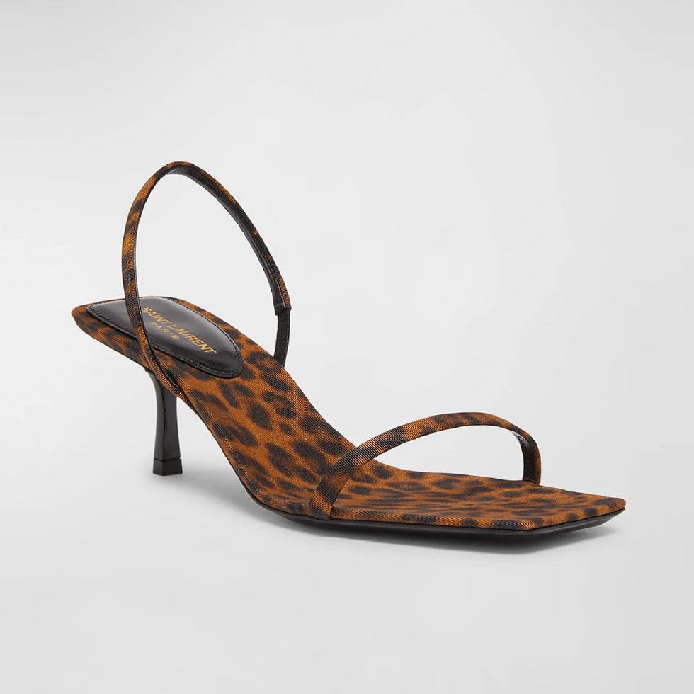  Jaspe Leopard Slingback Sandals