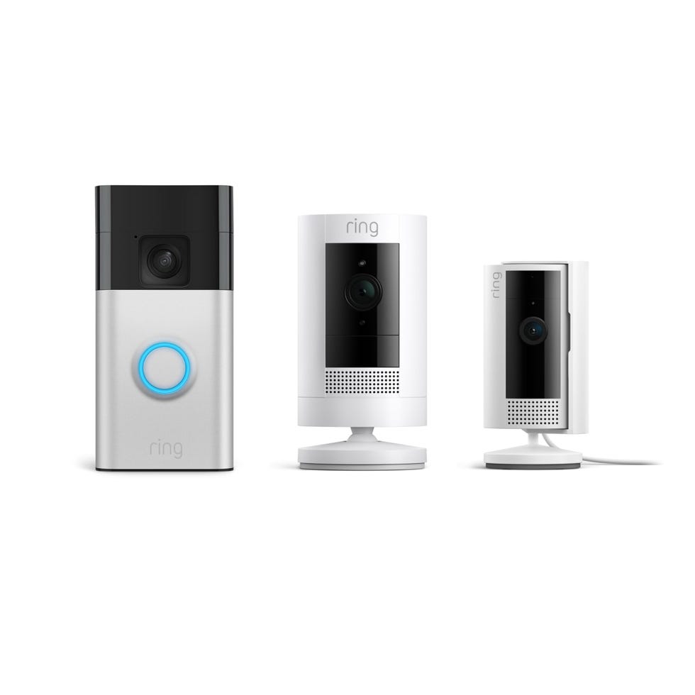 Doorbell with Stick Up Cam and Ring Indoor Cam 2nd Gen