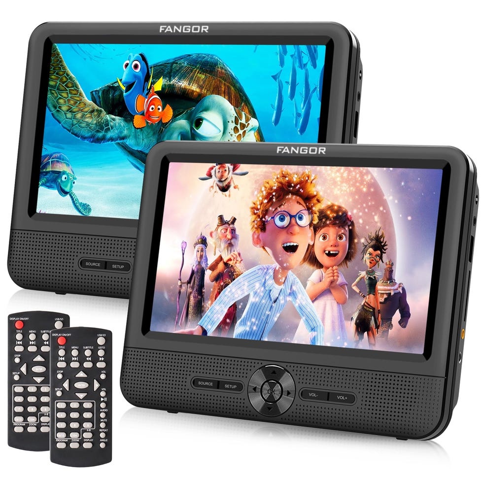 Fangor 7.5" Portable Dual DVD Player for Car