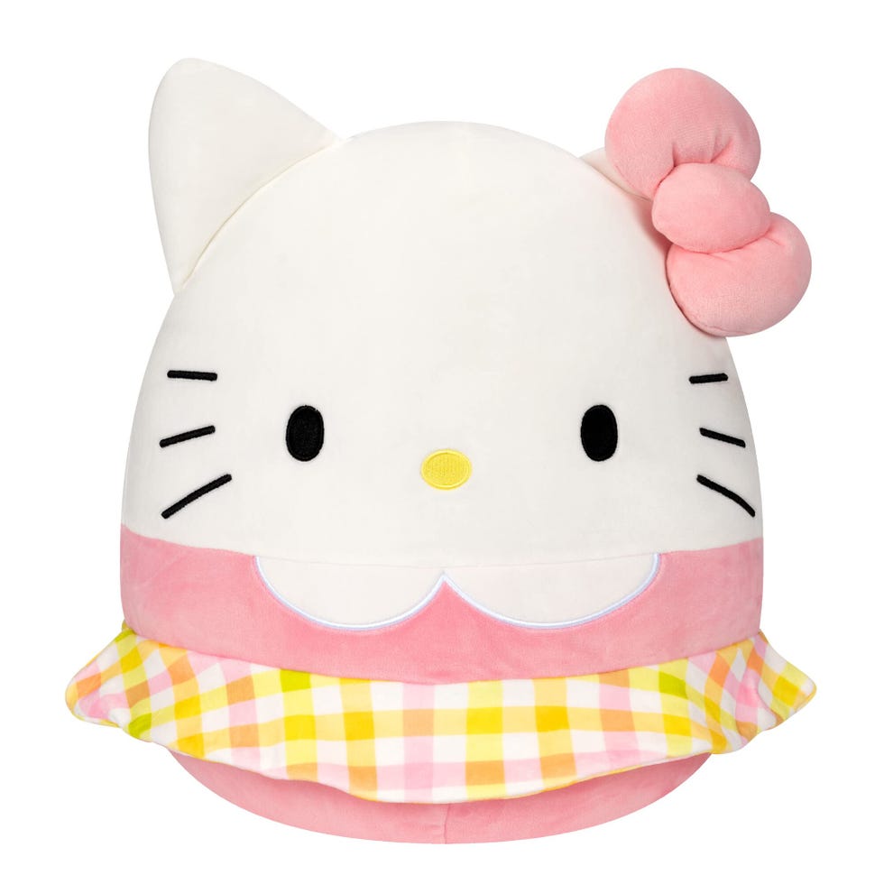 14-Inch Hello Kitty Wearing Gingham Skirt