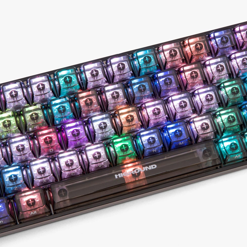 Clear Obsidian Base 65 Keyboard