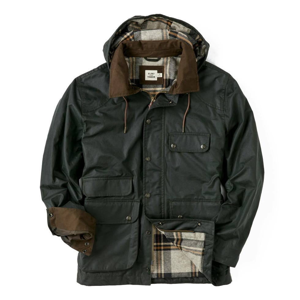 Flannel-Lined Waxed Hudson Jacket