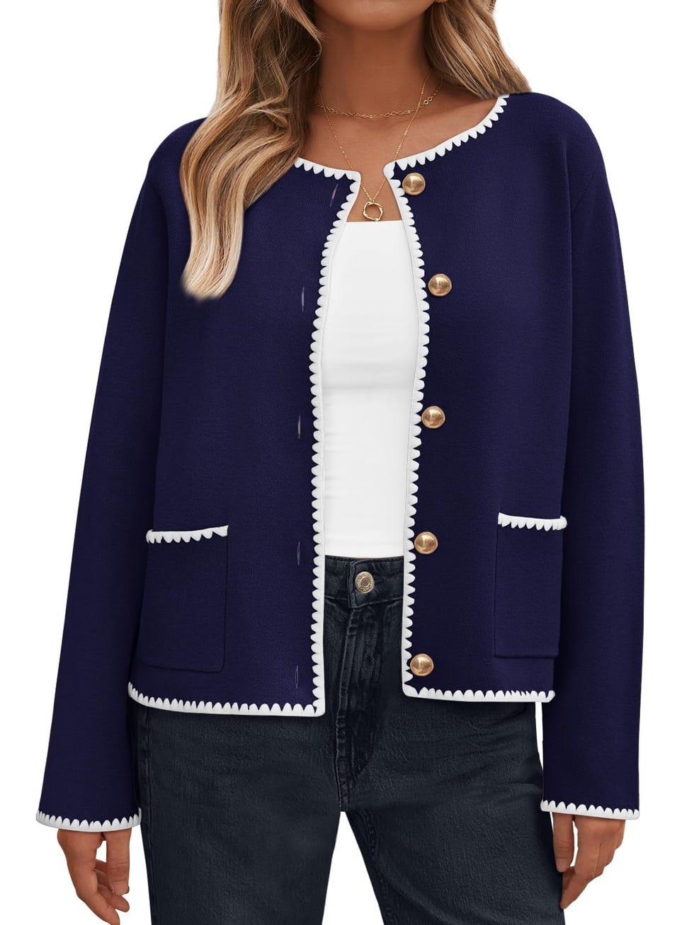 Navy Cardigan