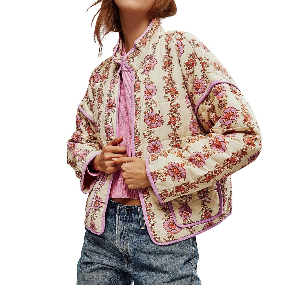 Quilted Floral Puffer