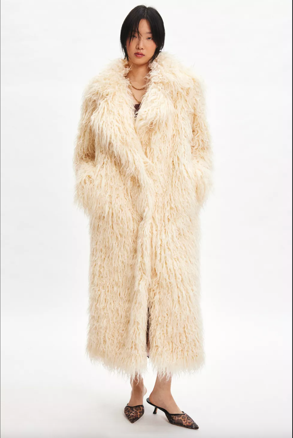 Kimchi Blue Connor Faux Fur Longline Coat