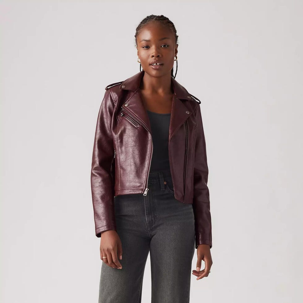 Faux Leather Moto Jacket