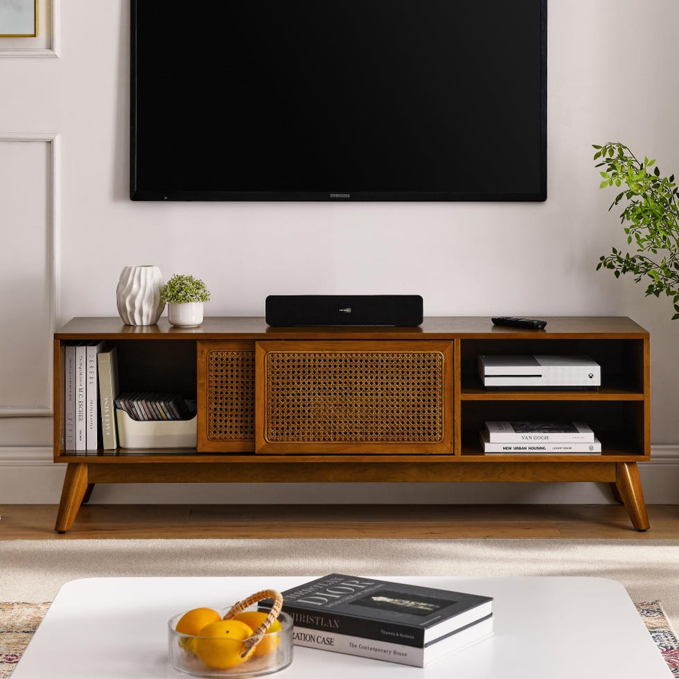 Rattan TV cabinet