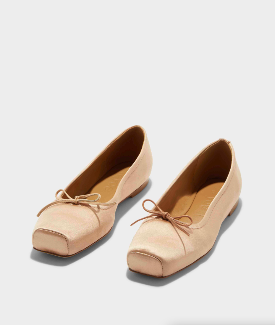 Gabriella Satin Ballet Flats 