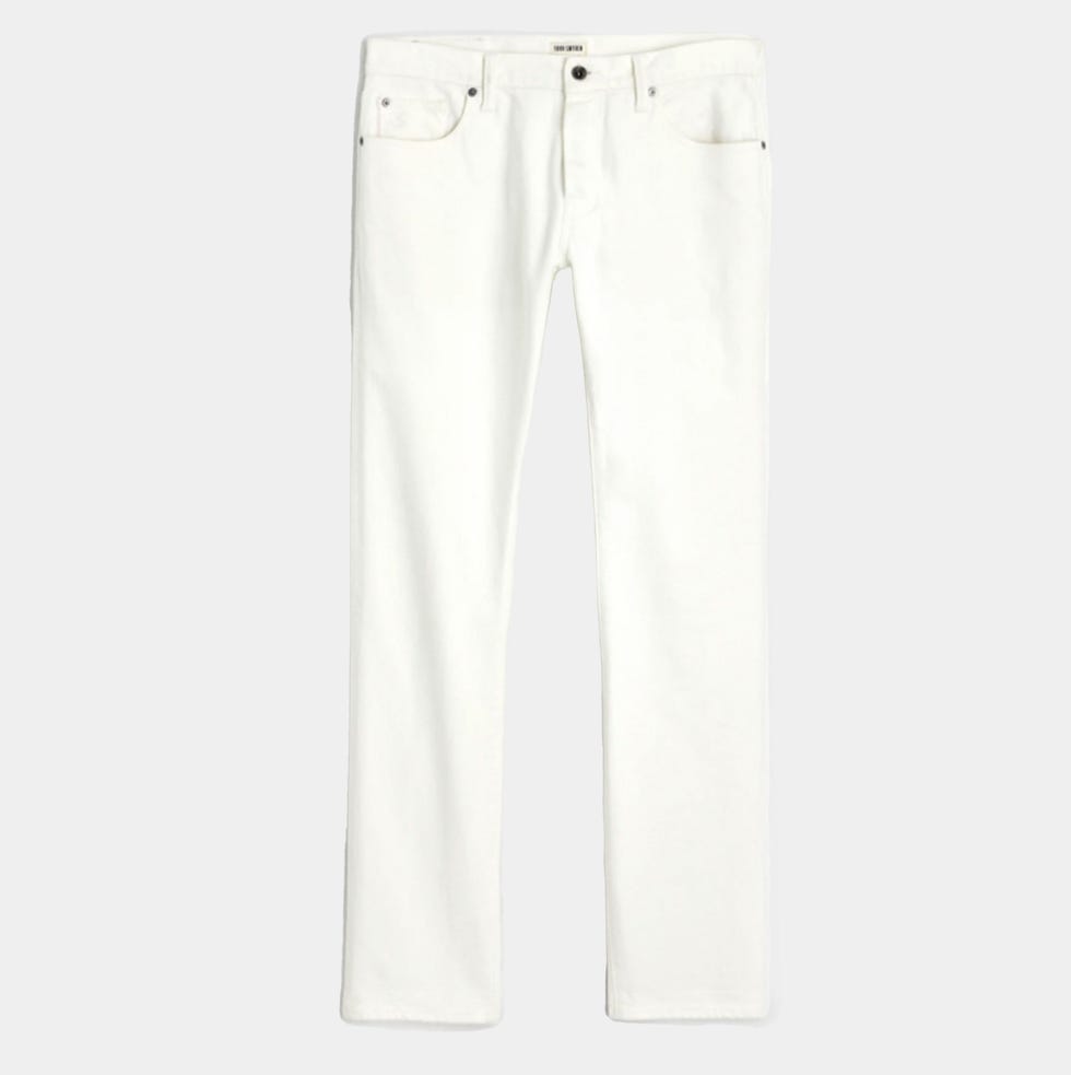 Slim Japanese Stretch Selvedge Jean in White