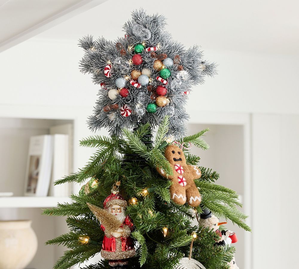 Christmas Tree Topper - Angel Tree Topper - Christmas Tree Decor - Christmas Tree Decorations - Pre-Lit Christmas Tree Topper - top Christmas