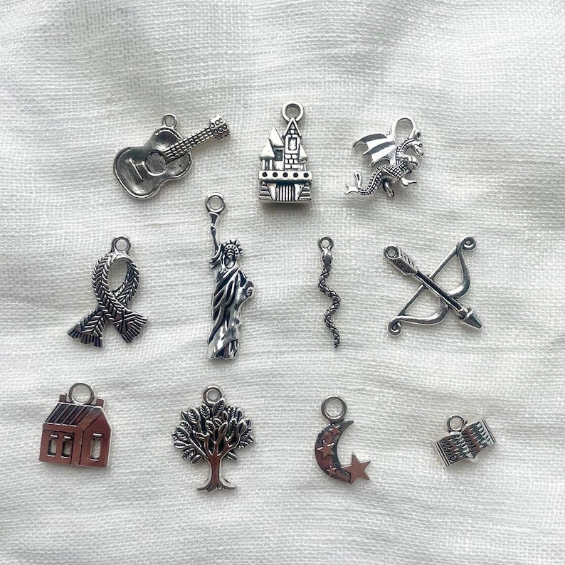 Antique Silver Taylor Swift Inspired Charms