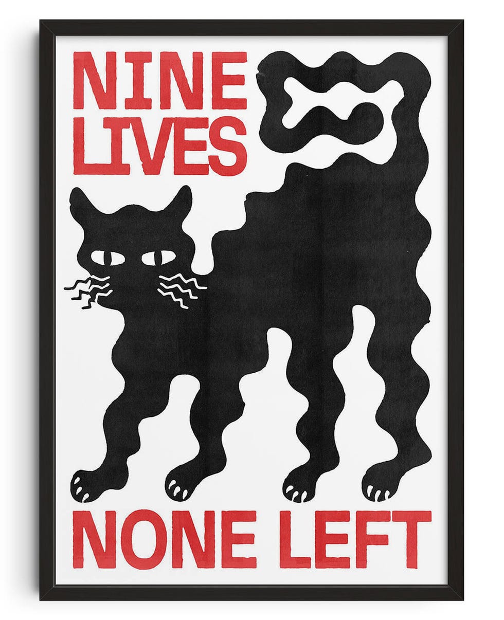 Nine Lives Print 