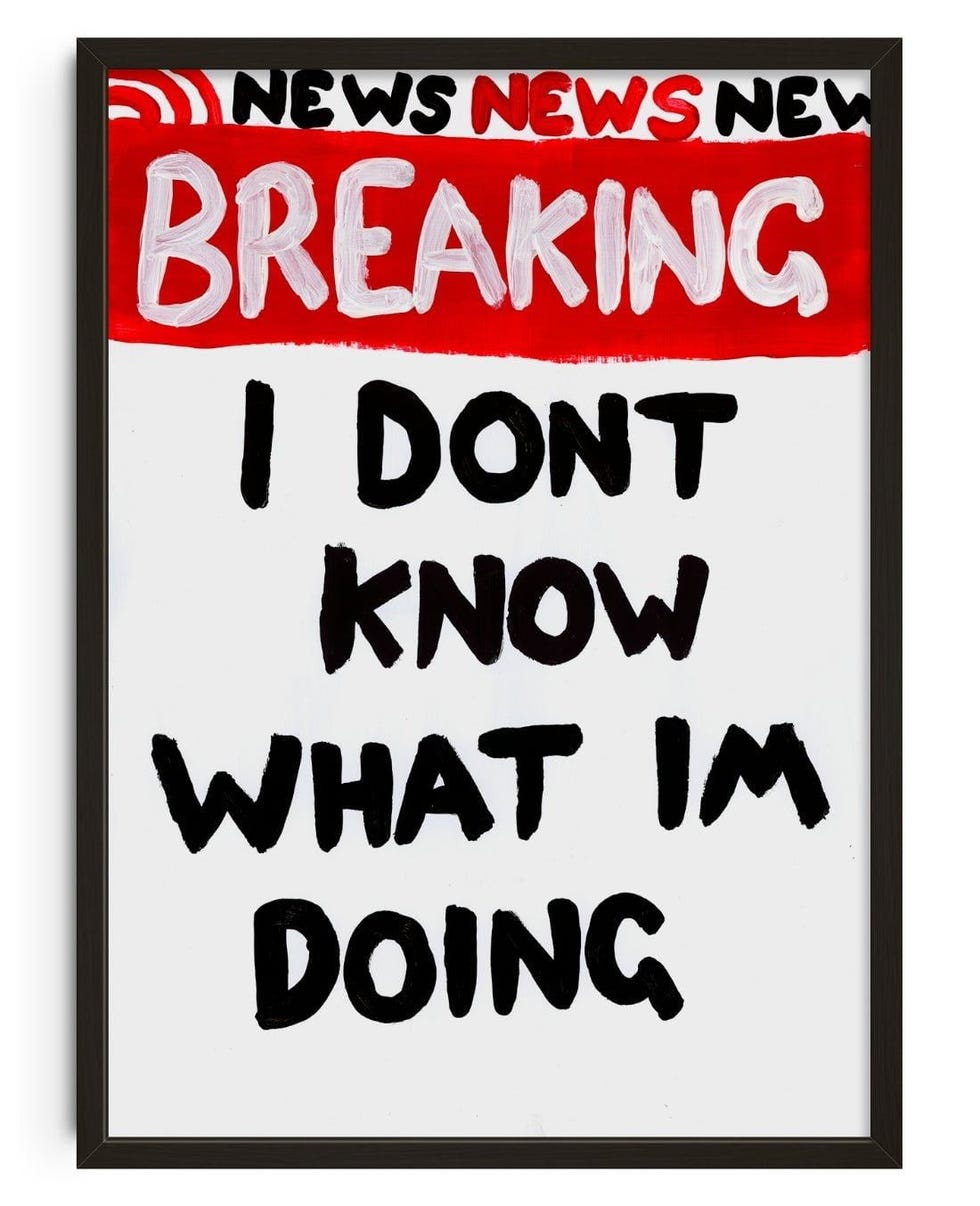 I Don’t Know What I’m Doing Print 