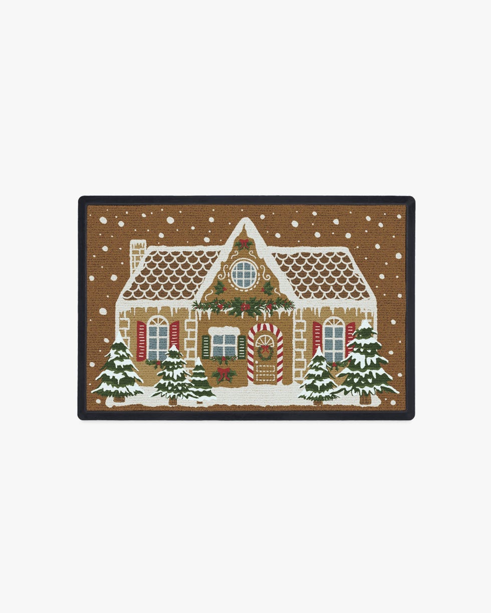 Gingerbread House Doormat