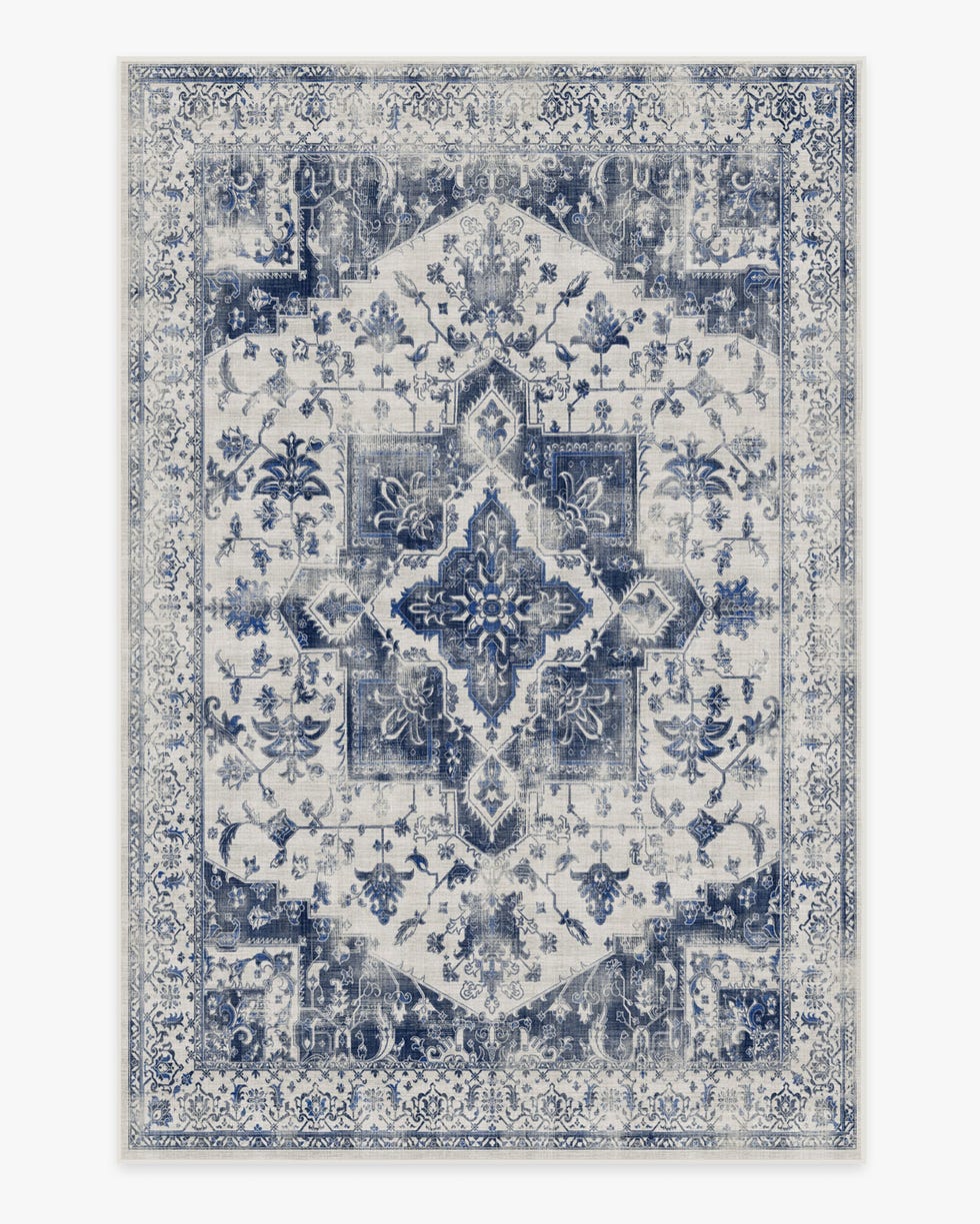 Kira Delft Blue Tufted Rug