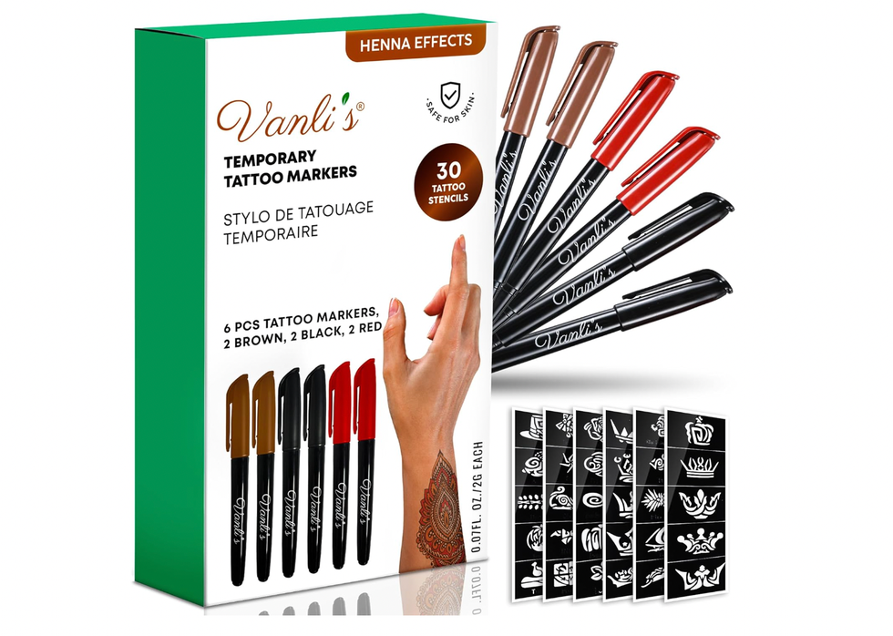 Temporary Tattoo Markers for Skin