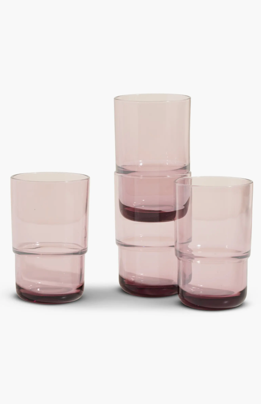 Night & Day Tall Glasses (Set of 4)