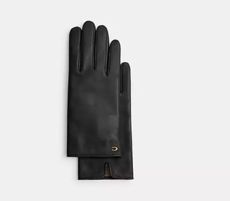 Sculpted Signature Leather Tech Gloves