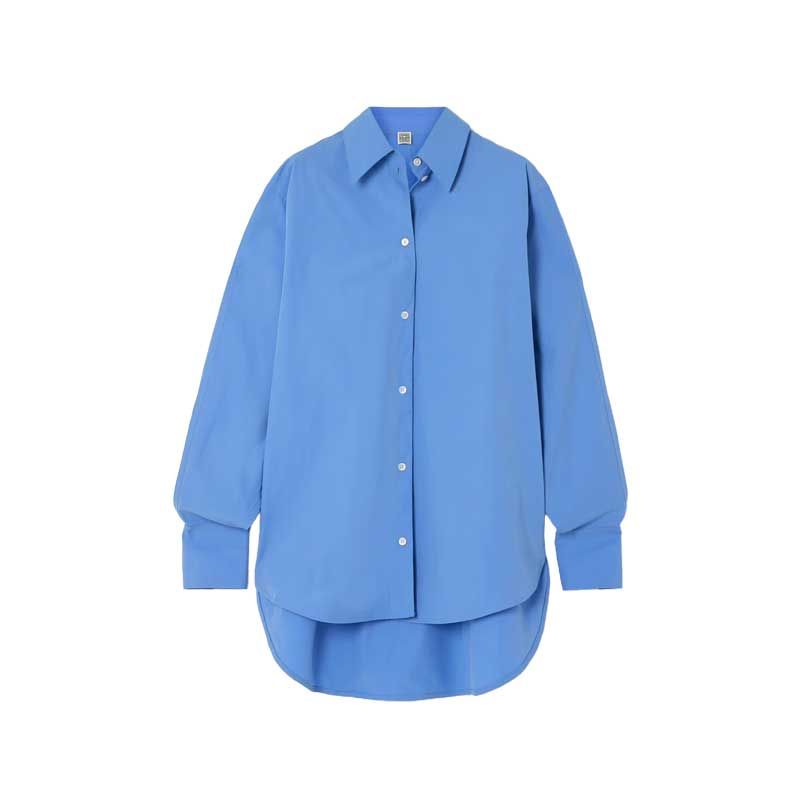 Organic cotton and poplin shirt