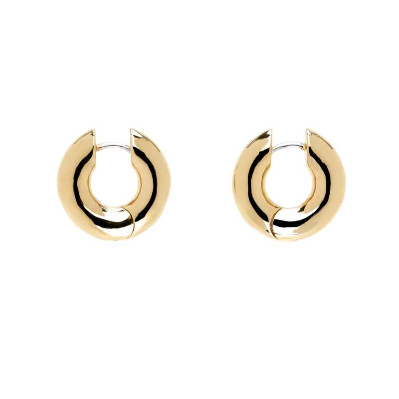 Terra Gold Medium Hoop Earrings