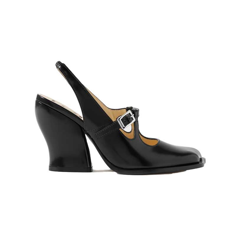 Onda Leather Slingback Shoes