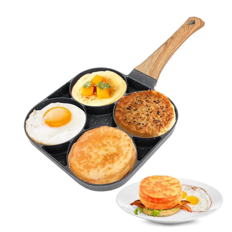 Sartén multifuncional para cocinar cuatro platos