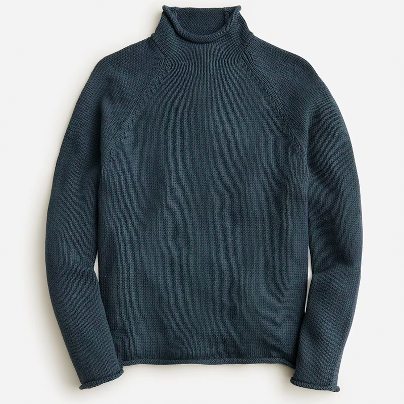 1988 Heritage Marled Cotton Roll-neck Sweater