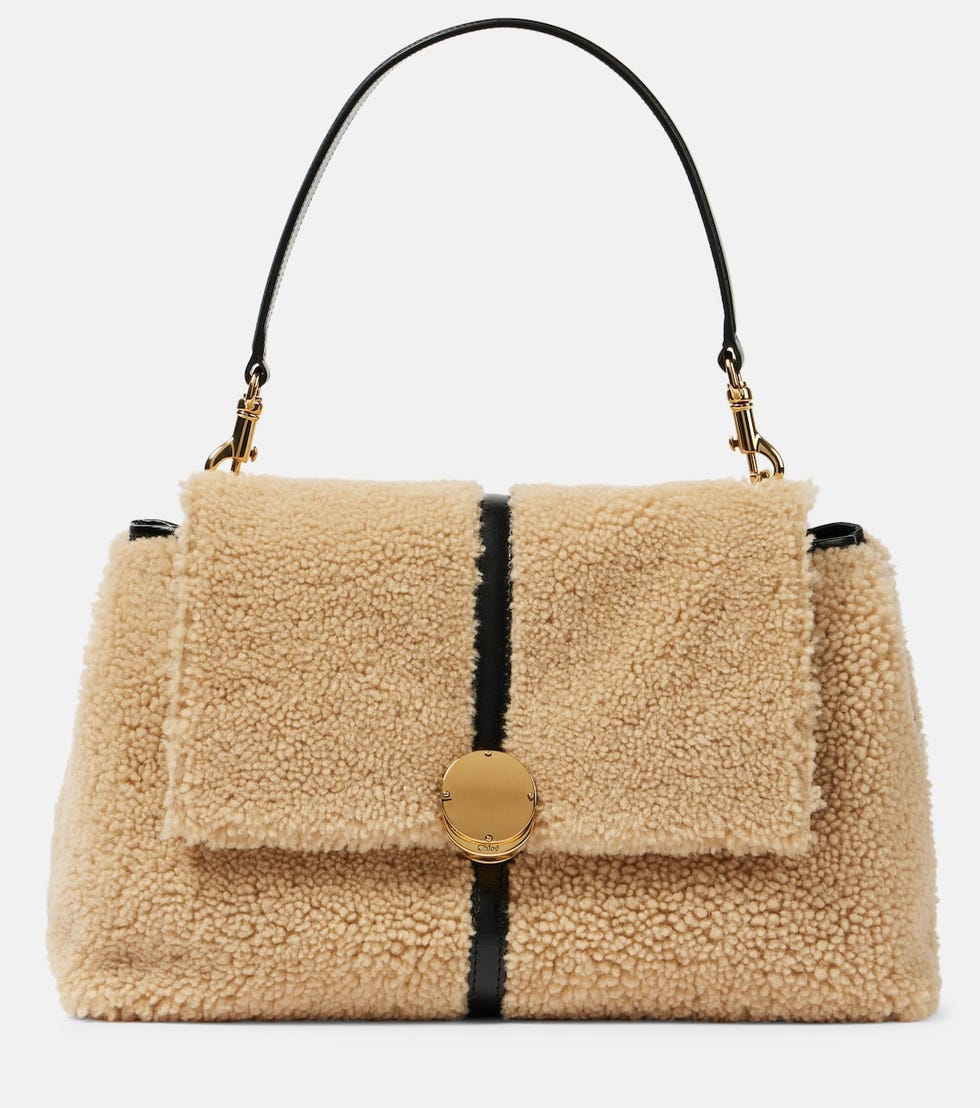 Penelope Medium Shearling Shoulder Bag