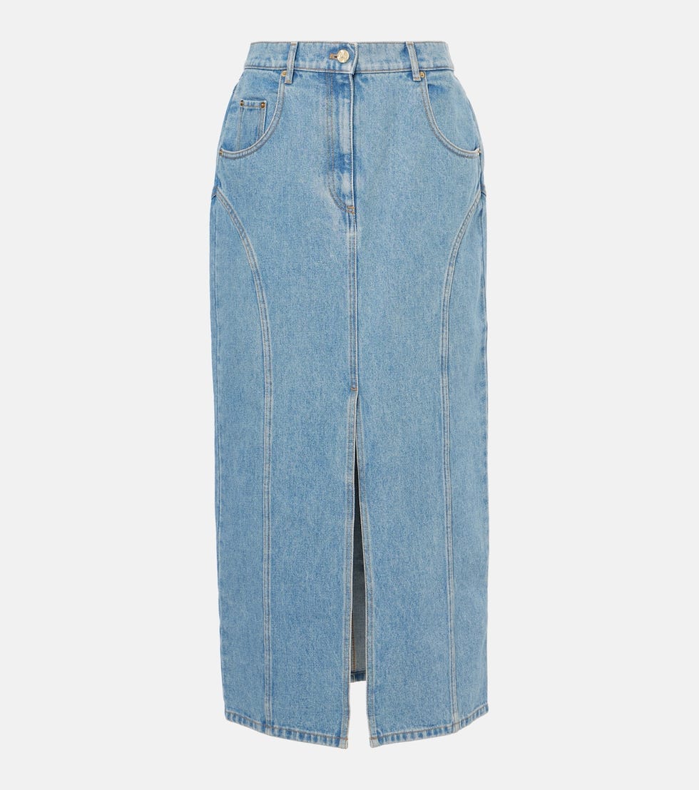 Denim Midi Skirt