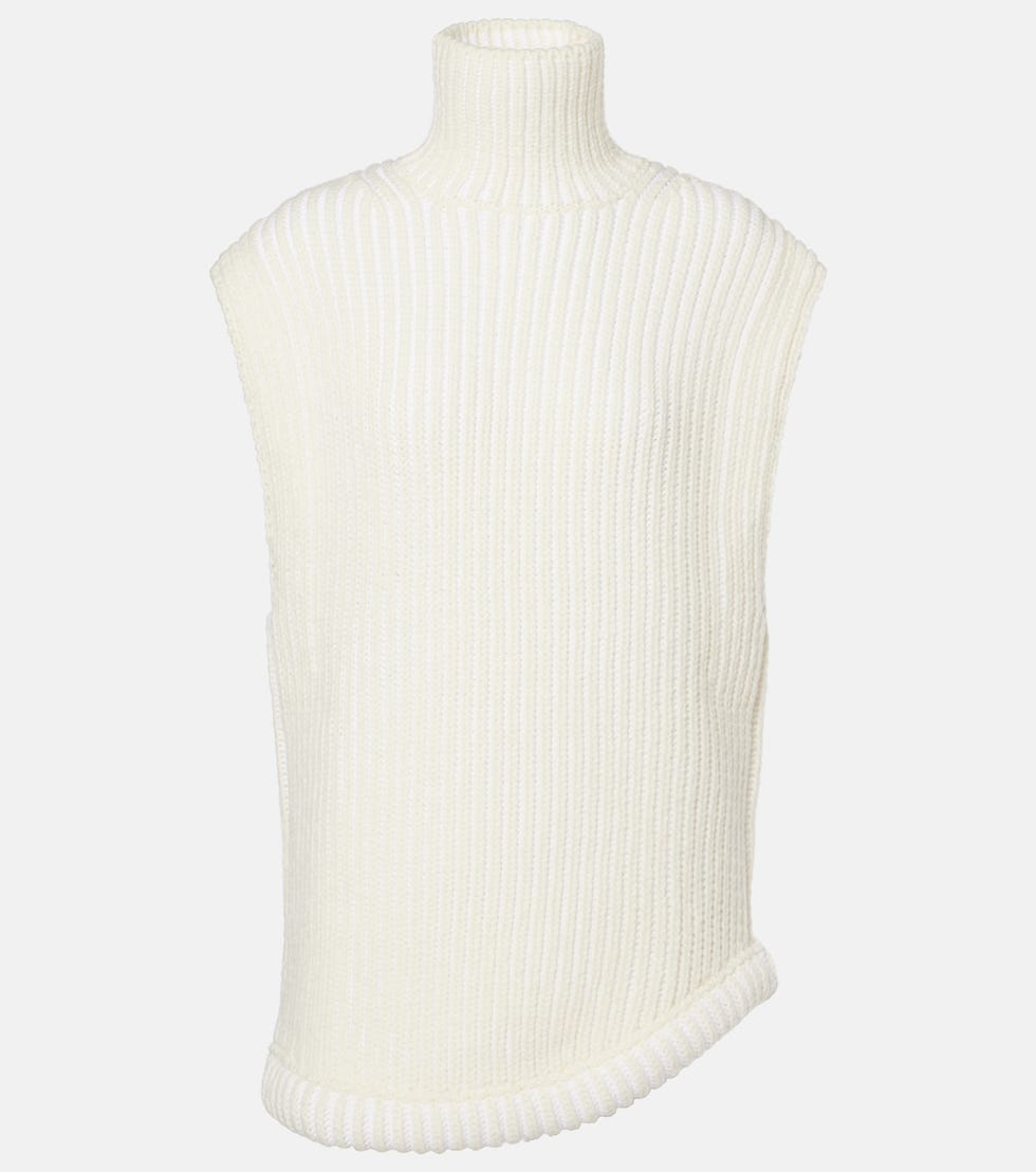 Ribbed-Knit Sweater Vest