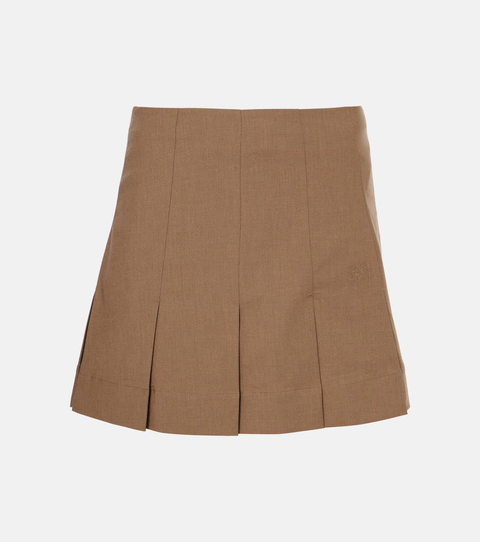 Pleated Miniskirt