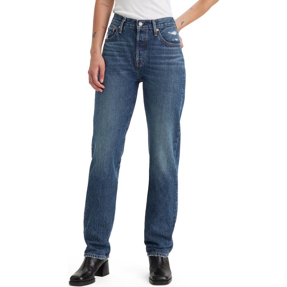 501® Original High Waist Straight Leg Jeans