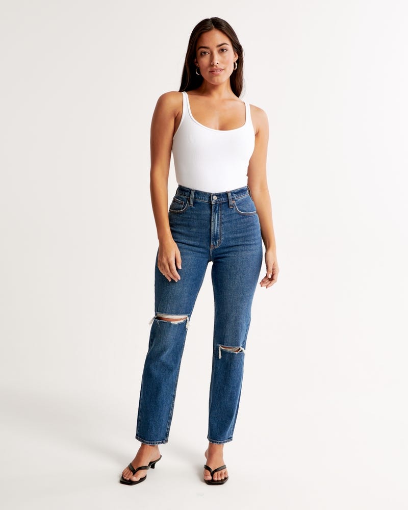 Curve Love Ultra High Rise Ankle Straight Jean