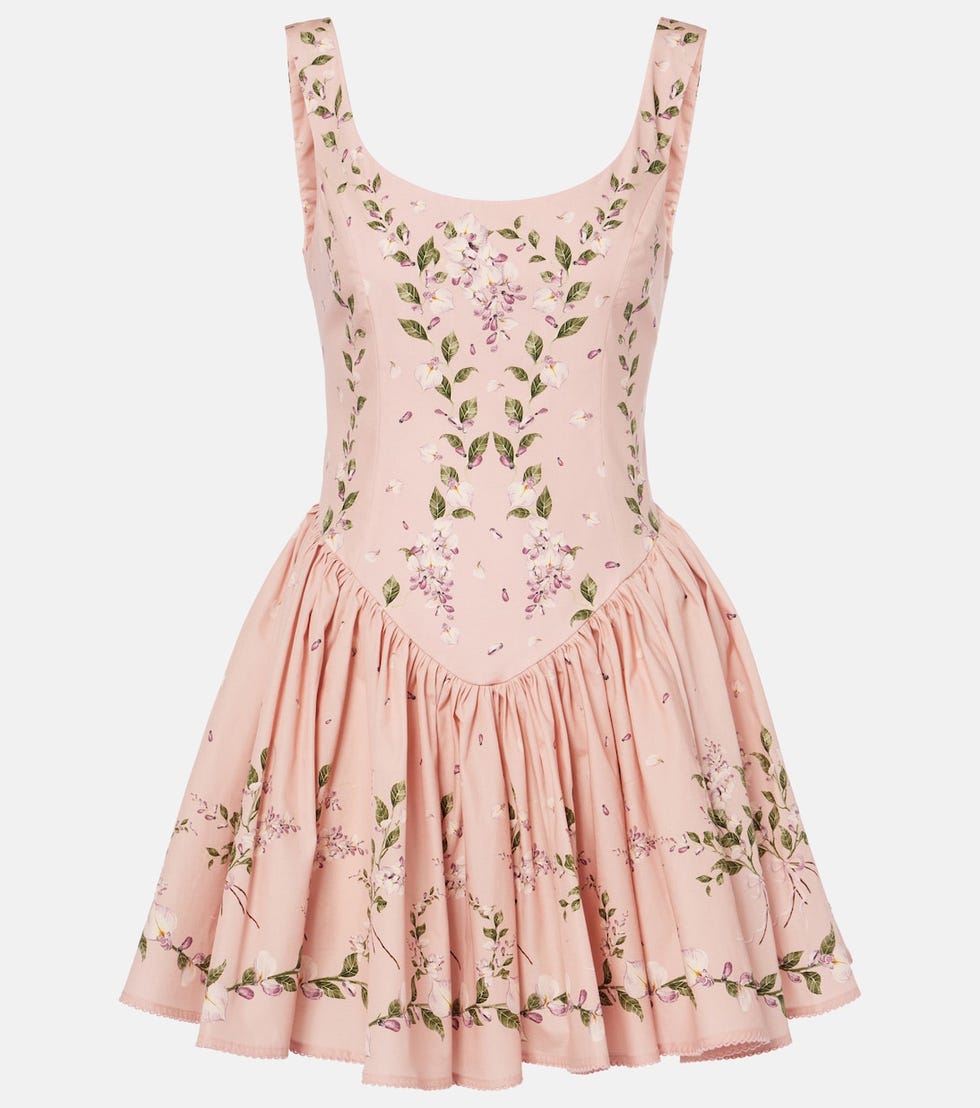 Pluma Wisteria Floral Corset Dress