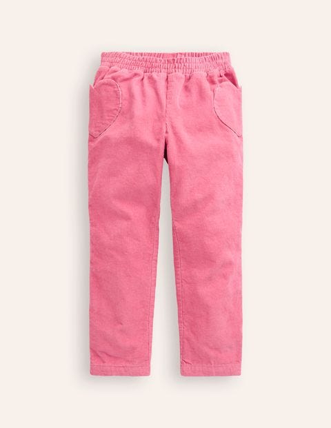 Lined Cord Pull-On Trousers